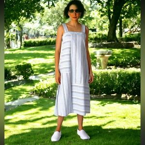 52seven Stripe Sleeveless Dress Size Small